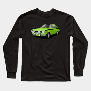 Mk 1 Ford Escort Mexico in green Long Sleeve T-Shirt